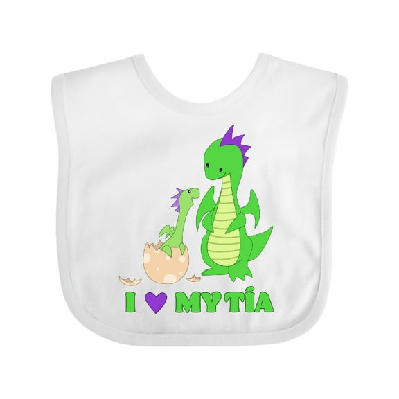 Inktastic I Love My Tía Boys or Girls Baby Bib
