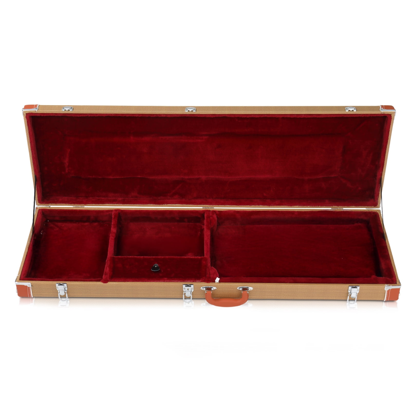 Electric Guitar Square Hard Case Flat, Yellow