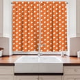 thumbnail image 2 of Ambesonne Dogs Kitchen Curtains, Fluffy Furry Poodle Animals, 55"x39", Dark Orange and White, 2 of 3