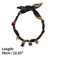 thumbnail image 3 of Unique Bargains 1 Pc Durable Scarf Necklace with Charm Adjustable Tie Statement Choker for Women Black Brown, 3 of 5