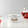 thumbnail image 4 of Teapot Warmer, Ceramic Tea Warmer with Tealight Holder, Teapot Heater for Heating Coffee, Milk, Tea Light Heater, 4 of 7