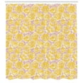 thumbnail image 3 of Ambesonne Flower Shower Curtain, Yellow Roses Blooming, 69"Wx84"L, Yellow Blush, 3 of 3