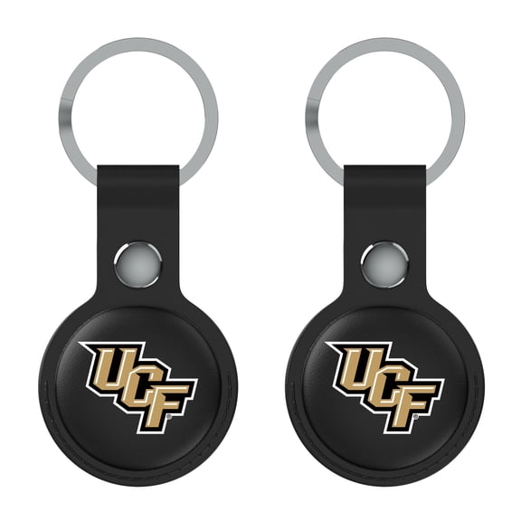 Keyscaper Black UCF Knights Two-Pack AirTag Holders