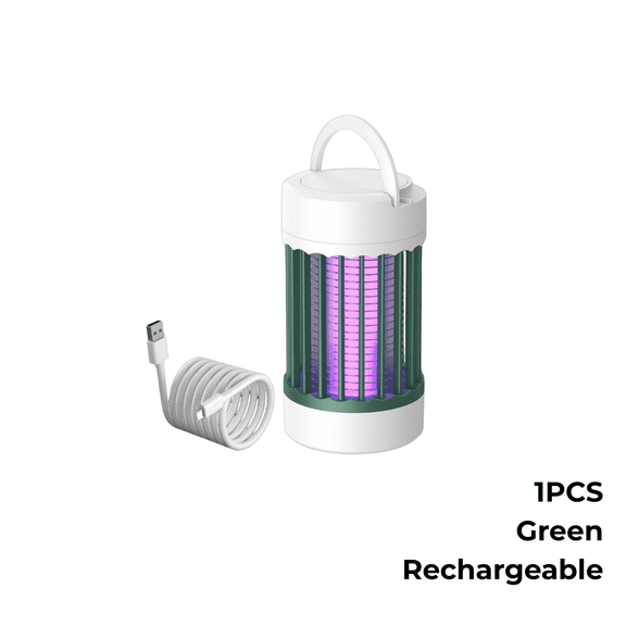 Portable Rechargeable Bug Zapper, USB Electric Mosquito Killer Lamp and Fly Trap, Waterproof Insect Control Light for Indoor and Outdoor Use