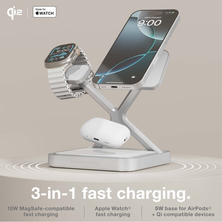 NOCO XGrid XDS3, 3-in-1 Wireless Charging Stand ‚Äì MagSafe