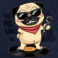 thumbnail image 3 of CafePress - The Pug Sings The Blues Men's Zip Up Hoodie - Zip Hoodie, Classic Hooded Sweatshirt with Metal Zipper, 3 of 4