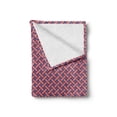 thumbnail image 2 of 4th of July Soft Flannel Fleece Blanket, Diagonal Stripes with Stars Union of the States Day of Independence, Cozy Plush for Indoor and Outdoor Use, 50" x 70", Violet Blue Red White, by Ambesonne, 2 of 6