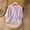 Purples, variant on Embroidered Linen Tops for Women Dressy Casual Ruffle Mid-Sleeve Shirts Crew Neck Pullover Tees,Pink,M