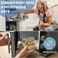 thumbnail image 6 of 24-Pack Airtight Food Storage Container Set With Easy Snap Lock Lids - BPA-Free Plastic Containers For Picnics With 12 Boxes and 12 Lids, Camping, Office, And School, 6 of 10