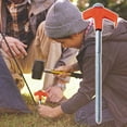 thumbnail image 6 of Cxui Screw in Tent Stakes, Threaded Ground Anchors for Camping Canopy Gazebo, Heavy Duty Metal Anti Rust Outdoor Stakes with Storage Box, Easy Installation (Orange), 6 of 9