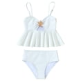 thumbnail image 6 of Bathing Suits for Teens 13-14 Girls Swimsuit Two Pieces Bikini Set Ruffle Bathing Suits Adjustable Straps with Padad Tankini Swimwear, 6 of 6