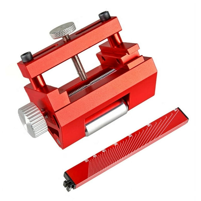 Afilador de cuchillos Afilador de ángulo fijo para carpintería Máquina de afilar con cincel Afilador de ángulo fijo para carpintería Rojo