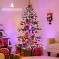 thumbnail image 2 of Costway 6.4 FT Rotating Christmas Tree with Display Shelves 280 Branch Tips 220 LED Lights, 2 of 10