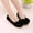 Black, variant on ATOGUTA Toddler Girls Dress Shoes Bow Hollow Out Non-slip Princess Shoes Flats