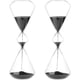 thumbnail image 2 of Relojes de Arena para Decorar VentDepot SymmetryPrism 3Pzas 5-10min Negro Vidrio/Arena, 2 of 2
