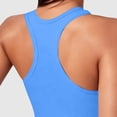 thumbnail image 6 of Workout Crop Tops for Women Racerback Yoga Tee Shirt Sleeveless Scoop Neck Athletic Running Gym Clothes (XS, Blue), 6 of 7
