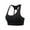 Black, variant on CFLVAEK Women's Adjustable Back Strappy Sport Bras High Impact Lightweight Yoga Bra Moisture Wicking Wirefree Gym Bralettes Comfy Full Coverage Exercise Bralette with Support