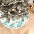 thumbnail image 5 of GZHJMY Christmas Tree Skirt, 30" Xmas Tree Skirts Palm Leaves and Geometric Elements Christmas Tree Mat for Christmas Holiday Party Ornaments, 5 of 6