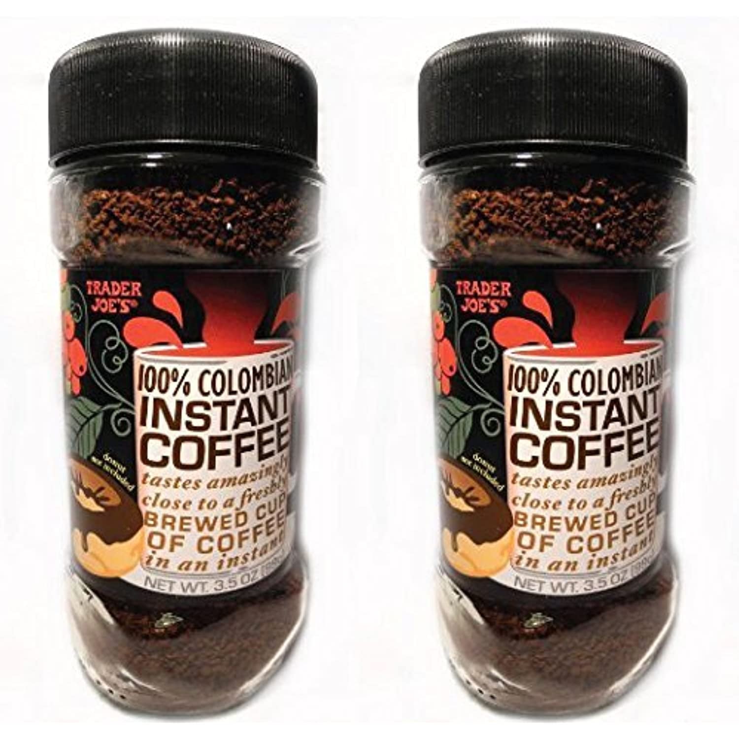 TJ 100 Colombian Instant Coffee 3.5Oz (Pack Of 2)
