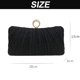 thumbnail image 2 of Cartera de mano con purpurina dorada para mujer, bolso de noche plisado para fiesta de bodas nupciales con anillo de diamantes de imitación, 2 of 6