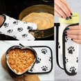 thumbnail image 5 of Yayeee Oven Mitts and Pot Holder Set of 4 Heat Resistant Kitchen Gloves Baking Hot Pad, Black Cartoon Cat Paw, 5 of 5