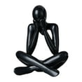 thumbnail image 3 of deevoka Abstract Figure Sculpture Creative for Table Centerpiece Cabinet Living Room Black, 3 of 9