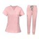 thumbnail image 4 of Conjunto de uniforme médico premium: conjunto superior e inferior para profesionales de la salud. Rosa S, 4 of 9