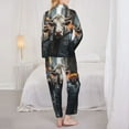 thumbnail image 3 of Pajamas for Women Set - Surrealist Cow Comfy Long Sleeve Button Up Pajama Sets for Women 2 Piece, Soft Sleepwear Nightwear Pjs Lounge Sets for Women with Pockets, 3 of 6