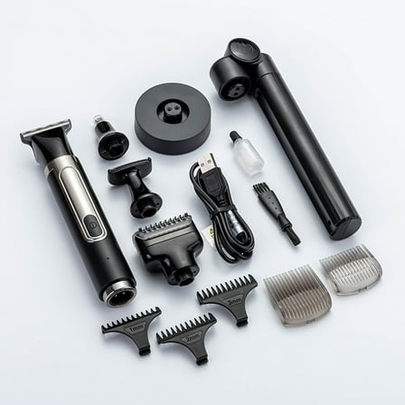 4-in-1 men's shaving and scissor set back shaver folding telescopic pole shaver razor nose hair trimmer