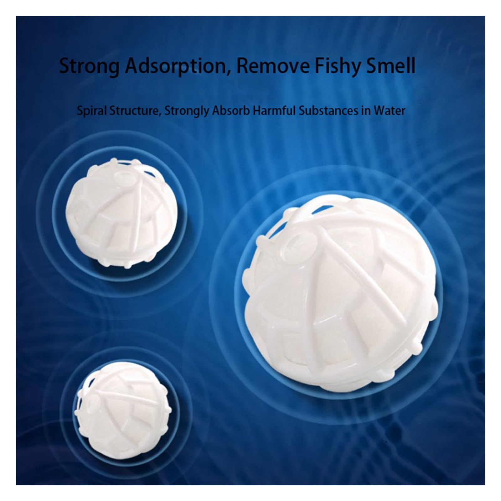 5Pcs Aquarium Filter Bio Balls Portable Wet Dry Cotton for Air Pump Clean Fish Tank Pond Sponge
