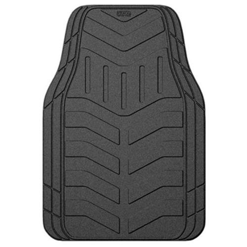 Kraco Enterprises PR504B72 Car Floor Mat Set, Black Rubber With Heel