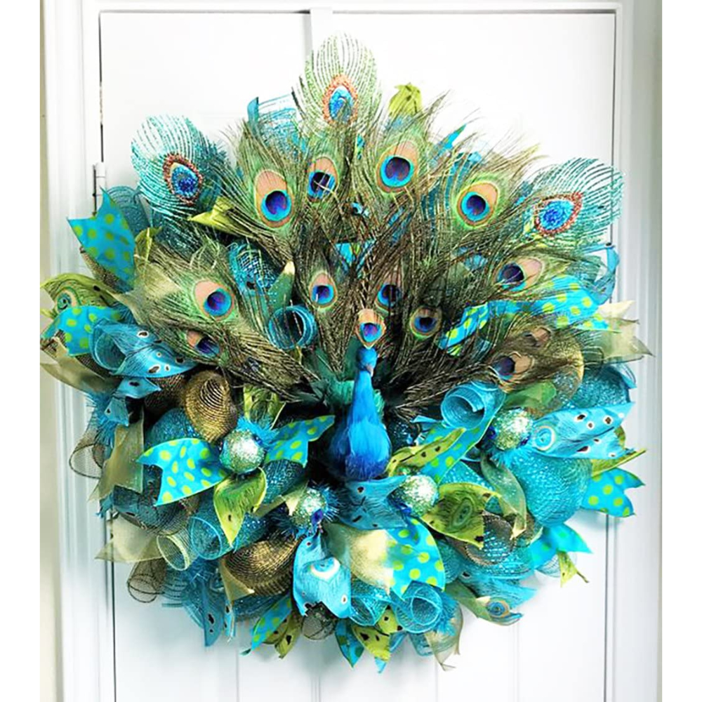 LNGOOR 100 Pieces Natural Peacock Feathers for Craft Halloween Costume Bridesmaid Corsage Christmas Wreath and Home Decor (10-12 inches)