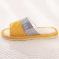 thumbnail image 5 of ZTTD Slippers for Women Memory Foam Indoor Shoes Mens Flip Flops Breathable Open Toe Sandals Comfort House Slippers Yellow, 5 of 7
