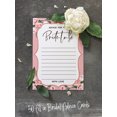 thumbnail image 5 of Inkdotpot Bridal Shower Games Advice For The Bride Set Of 50FloralMad Libs Game ActivityCards, 5 of 7