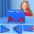 thumbnail image 4 of Dteck iPad 10th Generation Case for Kids, Kids-Friendly Silicone Shockproof Rugged Protective Cover with Built-in Kickstand fot 10.9" iPad 10th Gen 2022,Blue+Red, 4 of 9