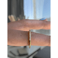 thumbnail image 3 of ESTE ORIGIN Micropavé Moissanite Band – 0.20 Ct, 33-Stone Half Eternity Sleek Flat Ring in 10K White Gold for Women, 3 of 6