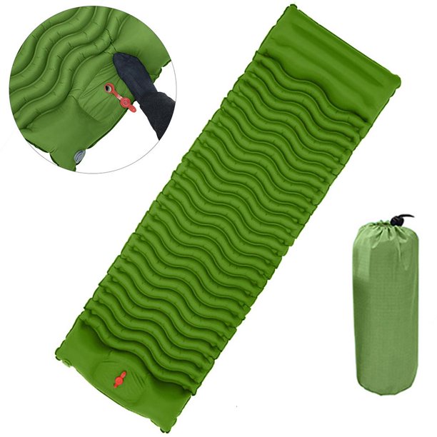 Colchoneta Para Dormir Para Acampar, Colchoneta Inflable Portátil Para Dormir, Prensa De Pie, Almohadilla Ligera Para Acampar Para Mochileros, Senderismo Y Viajes qarigey OD016505-01