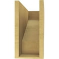 thumbnail image 4 of 7"W x 21"D x 14"H Classic Clemmons Rough Cedar Woodgrain TimberThane Corbel, Primed Tan, 4 of 6