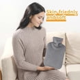 thumbnail image 2 of Hot Water Bottle With Furry Cover, 2L Hot Water Bag For Hot And Cold Compress, 2 of 5