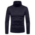 thumbnail image 5 of Big and Tall Shirts for Men Shirts Long Sleeve Turtle Neck Thermal Thick Warm Sweatshirts Slimt Fit Pullover Workout Top Mens Graphic T T Shirt Hoodies for Men Mens Tall Sizes Night M, 5 of 7