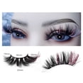 thumbnail image 4 of Kmxyo 1 Pair Christmas Eyelashes Natural 3D Effect Soft Lightweight Compact Dress Up Man-made Fibers 25mm Beauty False Eye Lashes for Party, 4 of 7
