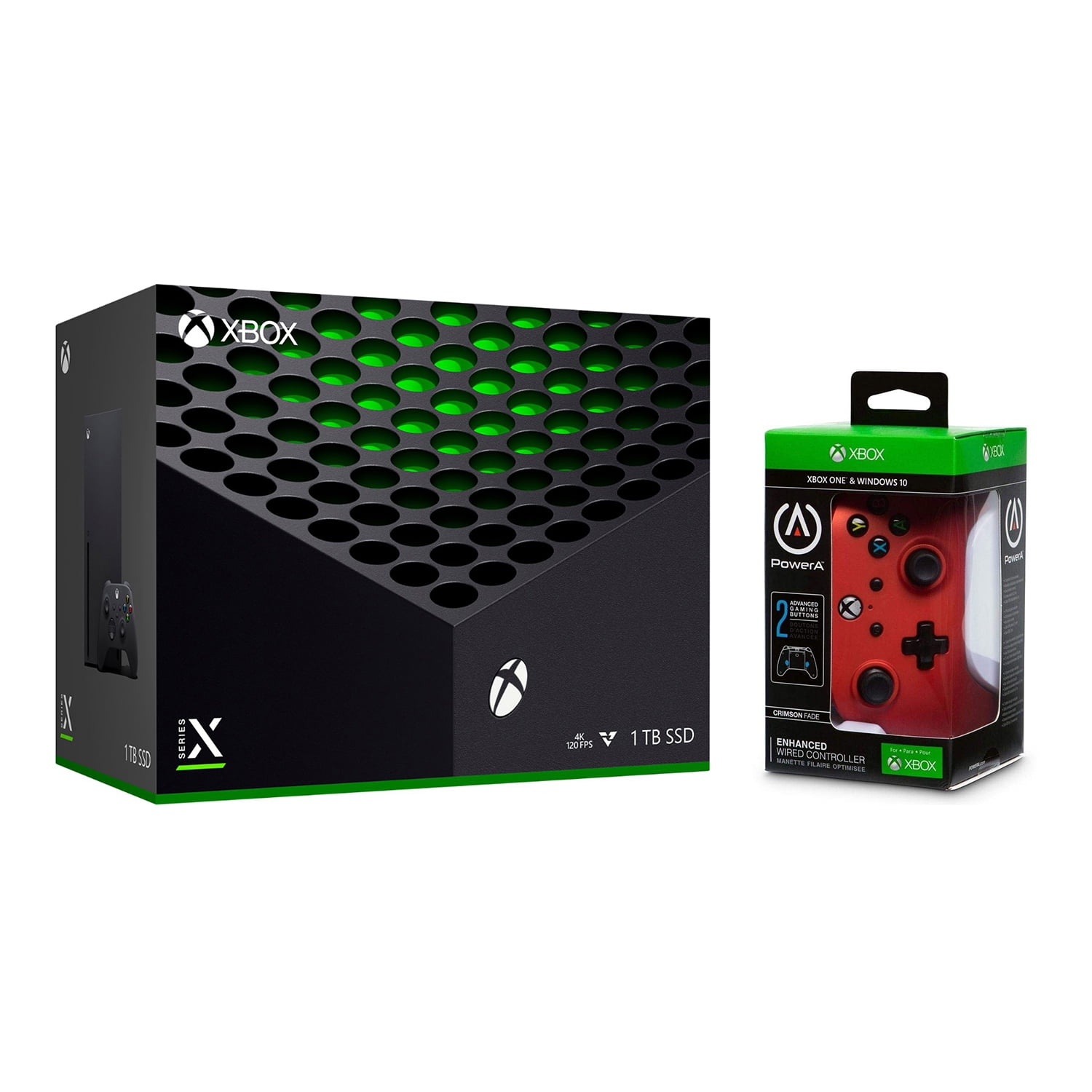 Microsoft Xbox Series X 1TB Console with Extra Controller Bundle - Red