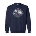 thumbnail image 5 of Gildan Men's Merry Christmas Crewneck Sweatshirt, Christmas Funny Graphic Printed Shirt, Navy, XL, 5 of 5