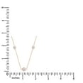 thumbnail image 5 of AFFY Sterling Silver Bezel Set Station Chain Necklace Women 3MM Round Cubic Zirconia-24, 5 of 5