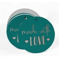 thumbnail image 2 of Inkdotpot 100 Pack Real Rose Gold Foil Paper Tags Made With Love Text Favor Hang Tags, 2 of 6