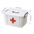 thumbnail image 3 of Botiquín De Primeros Auxilios, Bolsa De Plástico, Suministros De Medicina, Estuches De Almacenamiento A Prueba De Polvo, Práctico Estuche Médico De Suministro Doméstico De Estilo Simple Vogacara HA030246-00, 3 of 5