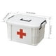 thumbnail image 3 of Botiquín De Primeros Auxilios, Bolsa De Plástico, Suministros De Medicina, Estuches De Almacenamiento A Prueba De Polvo, Práctico Estuche Médico De Suministro Doméstico De Estilo Simple seitruly HA030246-00, 3 of 5
