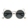 thumbnail image 2 of BRGZLK Kids Summer Sunglasses Toddler Kitten Ear Sunglasses Gradual Change Lovely Fashion Sunglasses for Boys Girls Age 2-12 White Free Size, 2 of 4