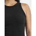 thumbnail image 4 of Time and Tru Women's High Neck Ribbed Tank Top, Sizes XS-XXXL, 4 of 5