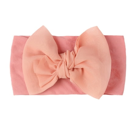

Baby Girl 1Pc Solid Bow Stretch Hair Accessories